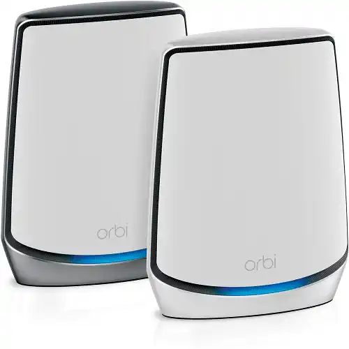 NETGEAR Orbi Whole Home Tri-Band Mesh Wi-Fi 6 System (RBK852)  Router with 1 Satellite Extender | Coverage Up to 5,000 Sq Ft and 60 Plus Devices | 11AX Mesh AX6000 Wi-Fi (Up to 6Gbps)