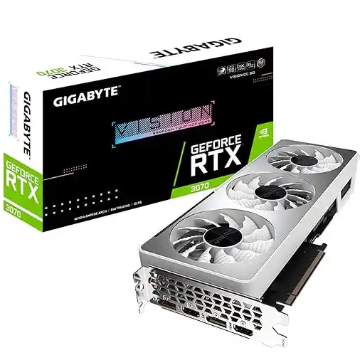 GIGABYTE Nvidia GeForce RTX 3070 Vision OC 8GB GDDR6 pci_e_x16 Graphics Card (GV-N3070VISION OC-8GD)