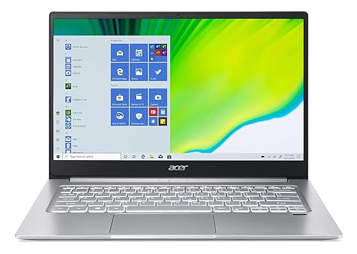 Acer Swift 3 14 inches Full HD IPS Display Ultra Thin and Light Notebook (Intel i5-11th Gen/16 GB RAM/512GB SSD/Windows 10 Home/Iris Xe Graphics/Pure Silver/1.2Kg), SF314-59