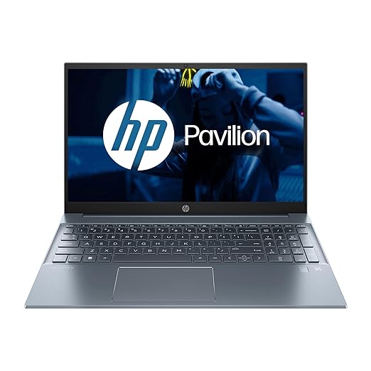 HP Pavilion 15, 12th Gen Intel Core i5-1240P, 15.6-inch (39.6 cm), FHD, 16GB DDR4, 512GB SSD, Intel Iris X? Graphics, FPR, Backlit KB, Audio by B&O (Win 11, MSO 2021, Blue, 1.74 kg), eg2035TU