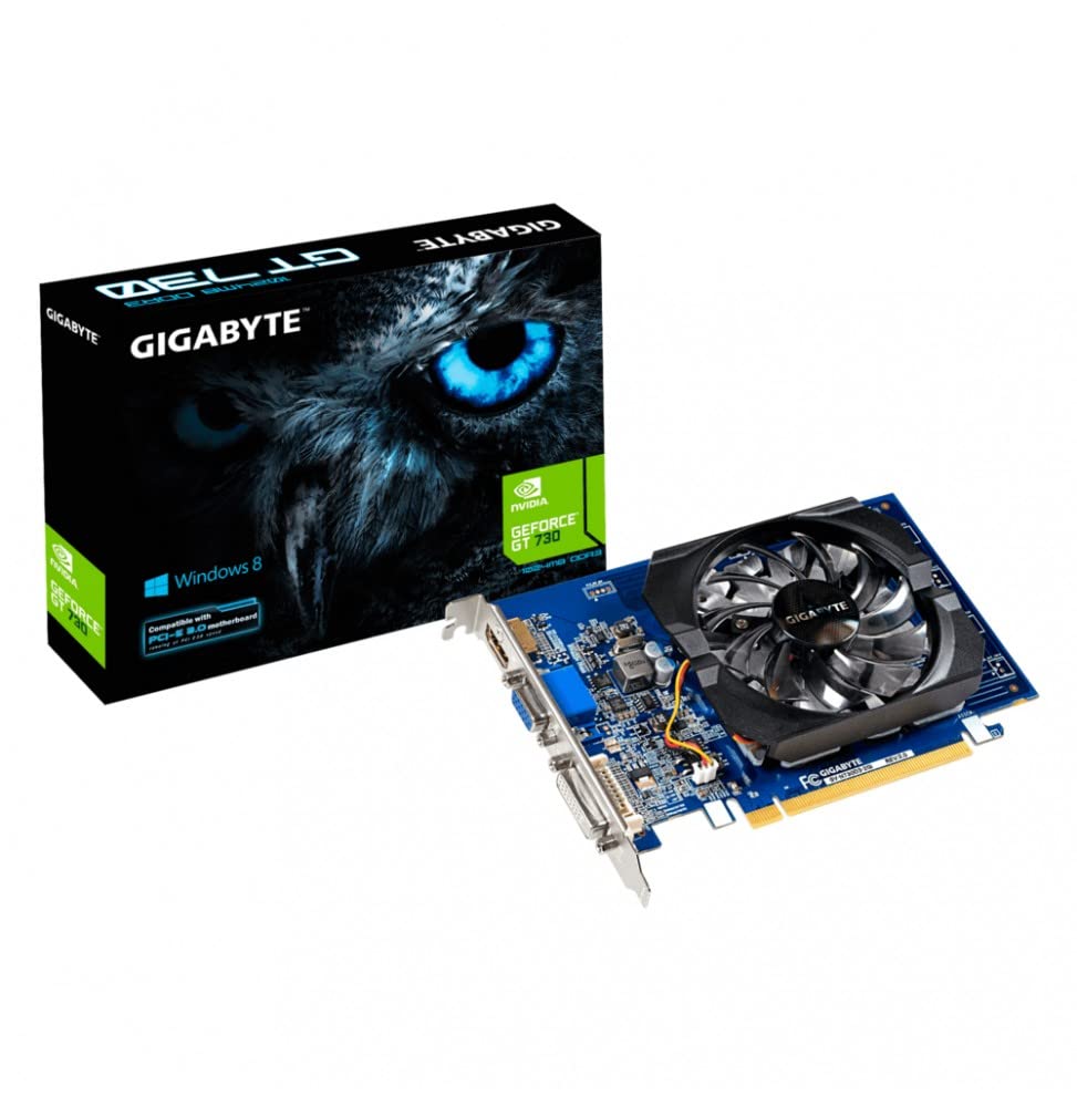 GIGABYTE GeForce GT 730 2GB DDR3 64 bit PCI-E 2.0 ddr3_sdram pci_e_x16 Graphics Card - GV-N730D3-2GI