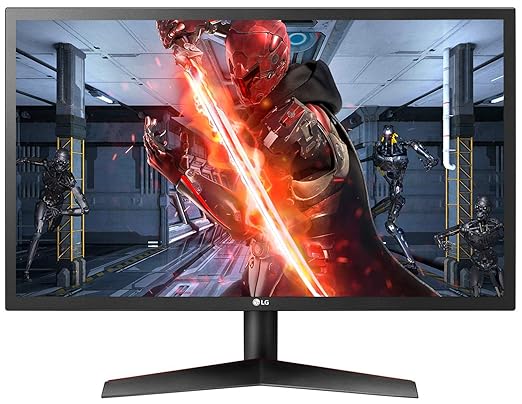 LG Ultragear 24Gl600F 24 Inch (60.96 Cm) Lcd 1920 X 1080 Pixels 144Hz, Native 1Ms Full Hd Gaming Monitor With Radeon Freesync - Tn Panel With Display Port, Hdmi, Headphone Out (Black)