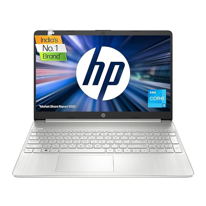 HP Laptop 15s, 12th Gen Intel Core i3-1215U, 15.6 inch(39.6cm) FHD Laptop(8GB RAM,512GB SSD,Intel UHD Graphics,Alexa,Numeric Keypad,Dual Speaker,Win 11,MSO 21,1.69 Kgs,Natural Silver) 15s-fy5003TU