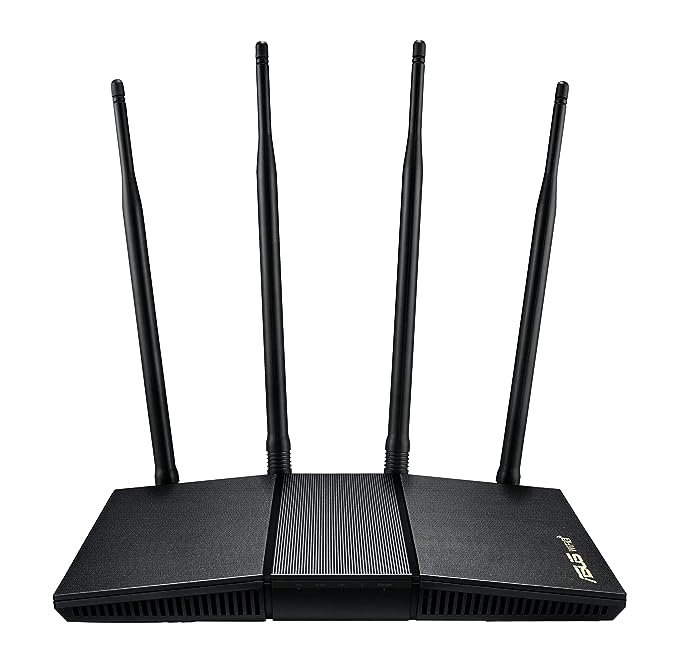 ASUS RT-AX1800HP Dual Band WiFi 6 Extendable Router, Subscription-Free Network Security, Built-in VPN, Parental Control, Built-in VPN, AiMesh Compatible, Gaming & Streaming, Smart Home