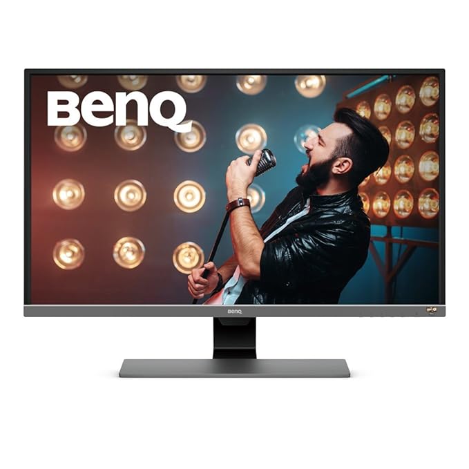BenQ EW3270U 32"/80cm LED 3840 x 2160 Pixels Premium HDR 4K Bezel-Less Monitor, Anti-Glare, Brightness Intelligence Plus, AMD Freesync, Speakers, 95% DCI-P3, HDMI, DP, USB-C (Black)