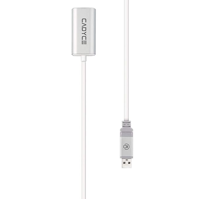 Cadyce CA-U2X12 USB 2.0 Extension Cable (White)
