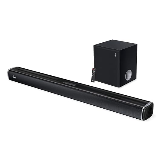 FINGERS Octane-100 100W Multimedia Sound Bar with Subwoofer, Bluetooth, USB, AUX, Optical, HDMI ARC, Wall Mountable & Remote Control