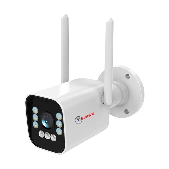 Trueview 3MP 1296p HD 4G SIM-Based Bullet CCTV Camera with All-Time Color, IP66 Waterproof, 9 IR LEDs – Ideal for Home, Shop, Office, Farm & Construction Site T18175-BA