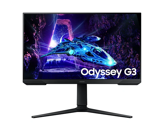 Samsung Odyssey G3 24" Gaming Monitor S24DG302EW (LS24DG302EWXXL) – FHD, 180Hz, 1ms, HDR10, AMD FreeSync Premium, Ergonomic Stand