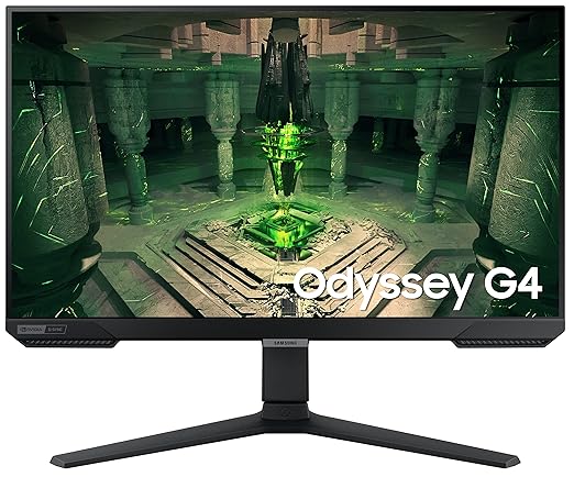 Samsung Odyssey G4 25" Gaming Monitor S25BG400EW (LS25BG400EWXXL) – FHD IPS, 240Hz, 1ms GTG, HDR10, G-Sync & FreeSync Premium, Ergonomic Stand