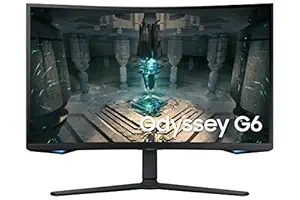 Samsung Odyssey G6 27" QHD 240Hz Curved Gaming Monitor (LS27BG650EWXXL) – 1ms GTG, HDR600, AMD FreeSync Premium Pro, Smart TV Features