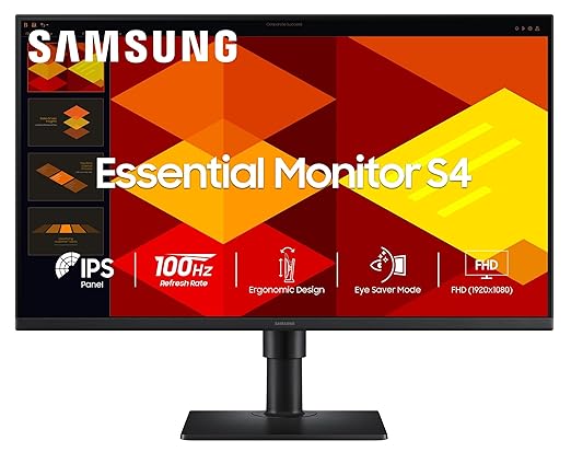 Samsung 27" S27D400GAW FHD IPS Monitor – 100Hz, Height Adjustable Stand, Borderless Design (LS27C430GAWXXL)
