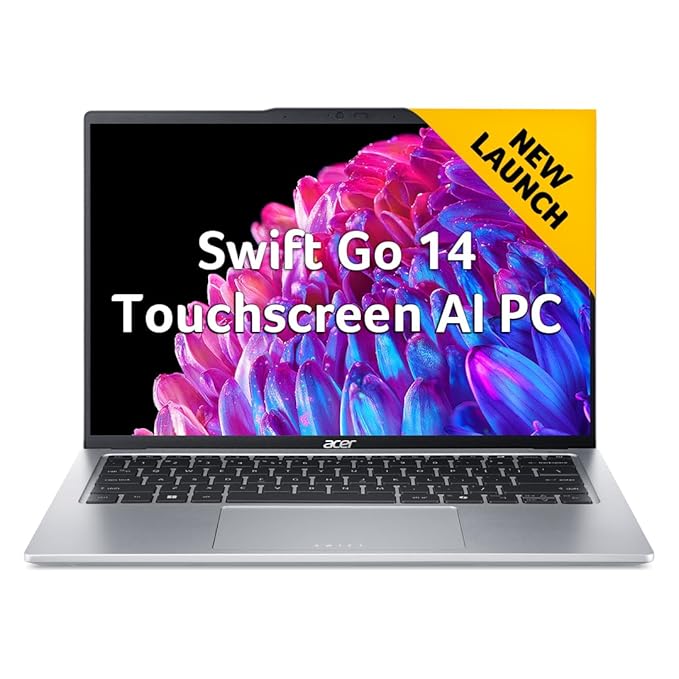 Acer SFG14-73T Swift Go 14 | Ultra 5 125H | 16GB LPDDR5X | 512GB SSD | Intel Arc | 14" WUXGA Touch IPS | Windows 11 + MSO | Pure Silver