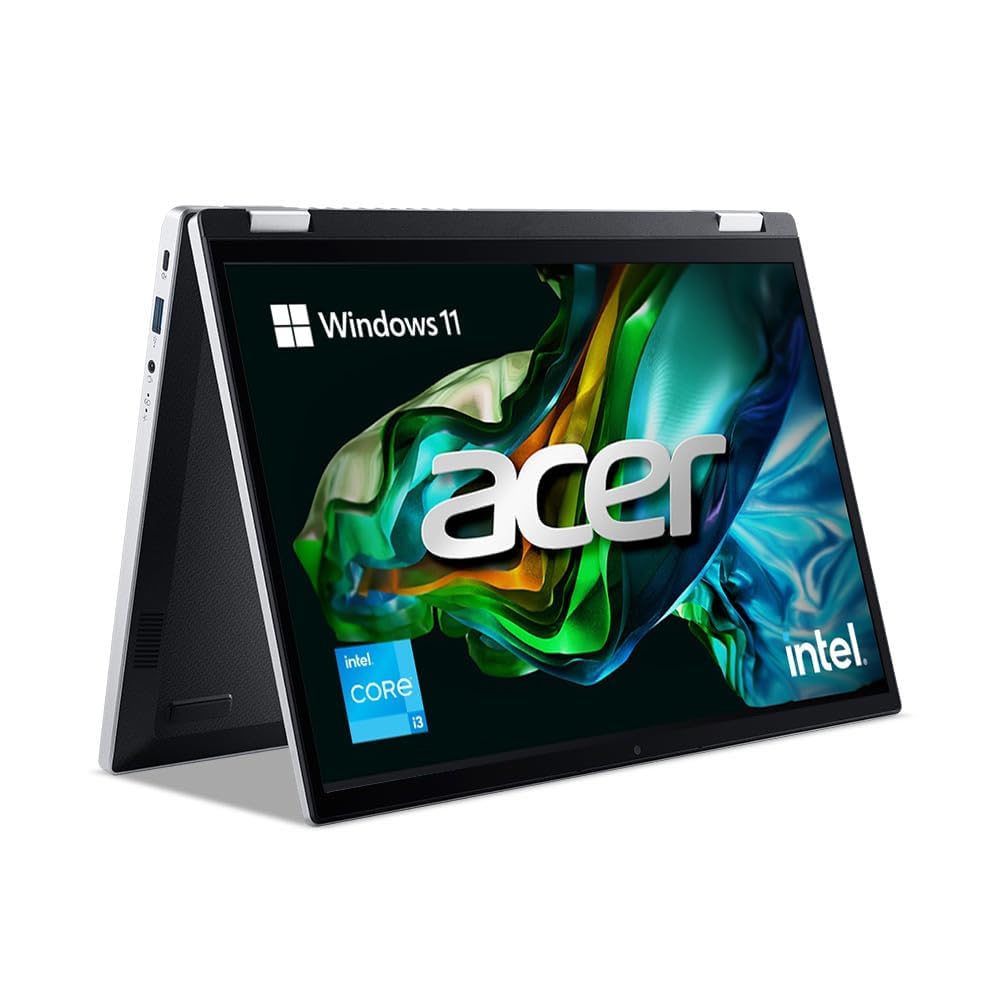 Acer A3SP14-31PT Aspire 3 Spin 14 | Intel i3-N305 | 8GB LPDDR5 | 512GB SSD | 14" WUXGA IPS Touch | Windows 11 Home | Pure Silver