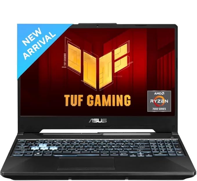 ASUS TUF Gaming A15 (FA566NCR-HN075W)| AMD Ryzen 7 7435HS| NVIDIA GeForce RTX 3050| 16GB RAM| 512GB SSD| 15.6" FHD 144Hz (250 nits)| Windows 11| Black| 2.30 KG