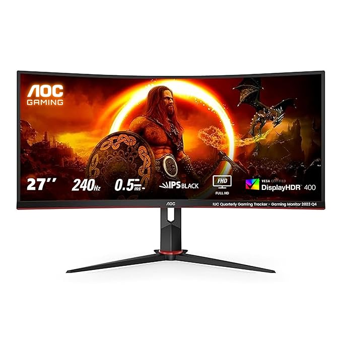 AOC 27G2Z – 27″ FHD Gaming Monitor | 240Hz | 0.5ms | IPS | Adaptive Sync