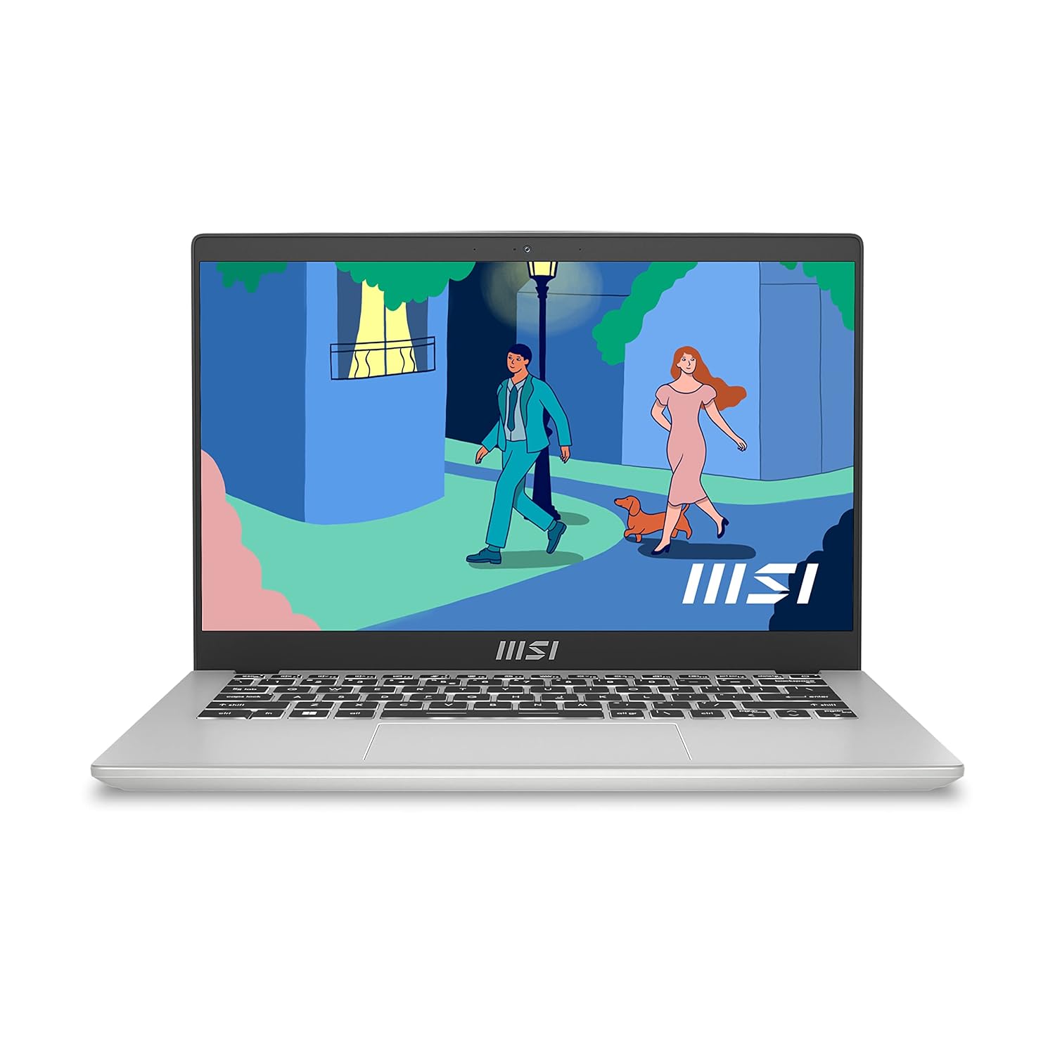 MSI Modern 14, Intel 12th Gen i3-1225U, 36CM FHD 60Hz Laptop (16GB/512GB SSD/Windows 11/MSO 2021/Intel UHD Graphics/Urban Silver/1.4Kg) C12MO-1402IN