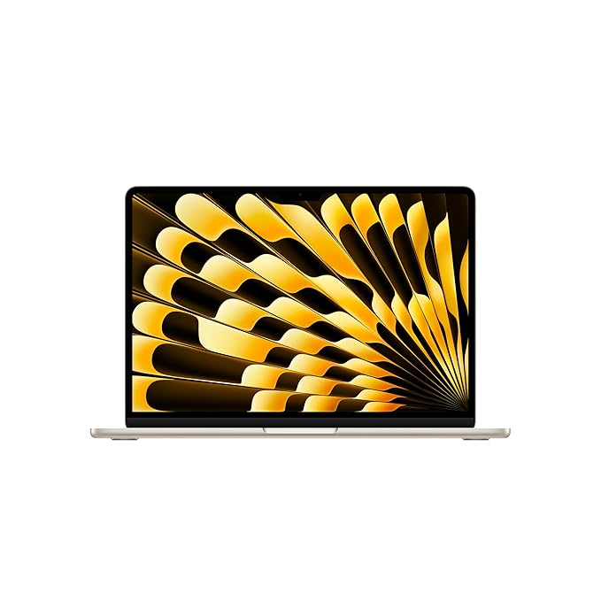APPLE 2025 MacBook Air | 13-inch | M4 Chip (10-core CPU, 10-core GPU) | 16GB RAM | 512GB SSD | Starlight