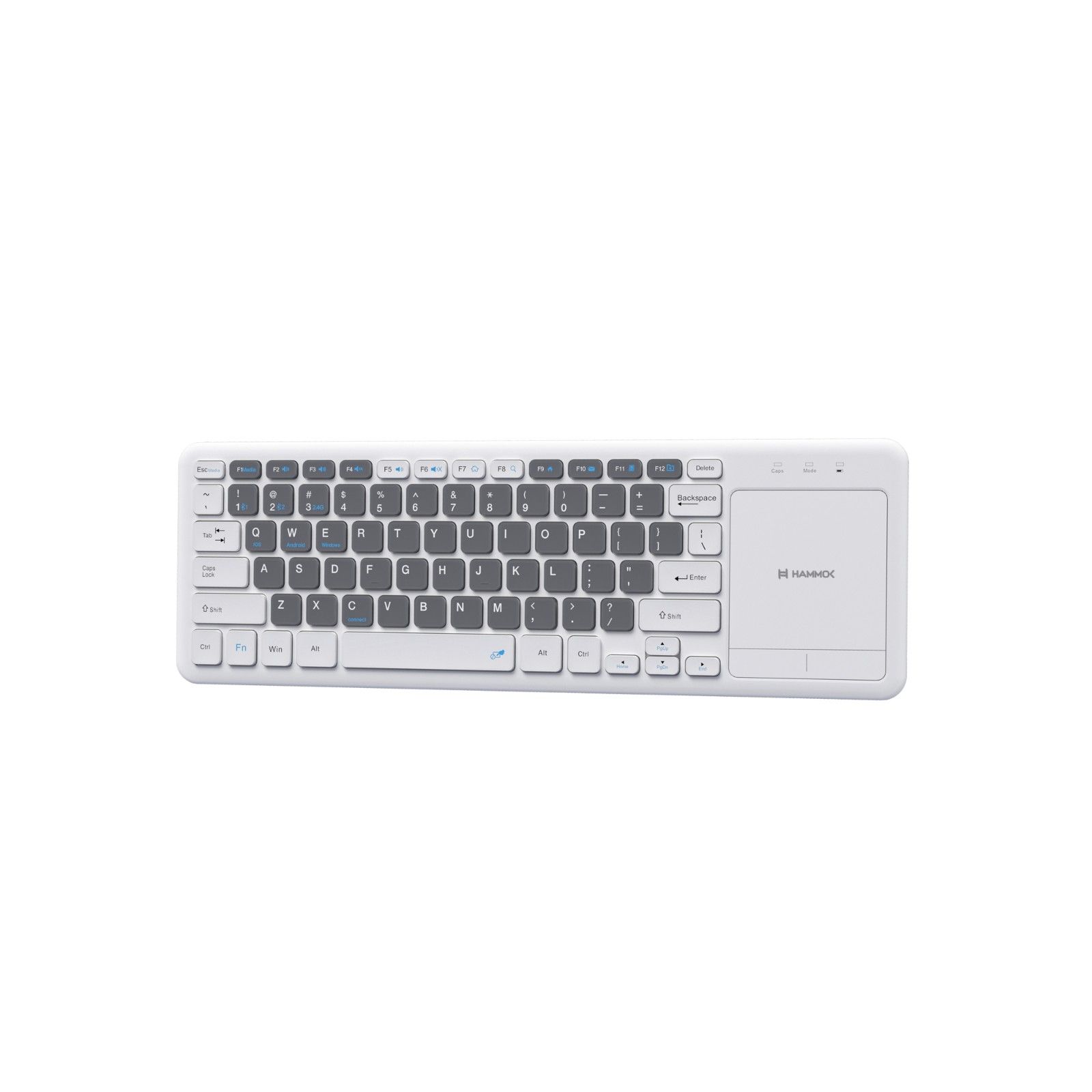 Otto Multi-Device Wireless + Bluetooth Keyboard with Touchpad | Compact | Dual Mode | Multi-Platform