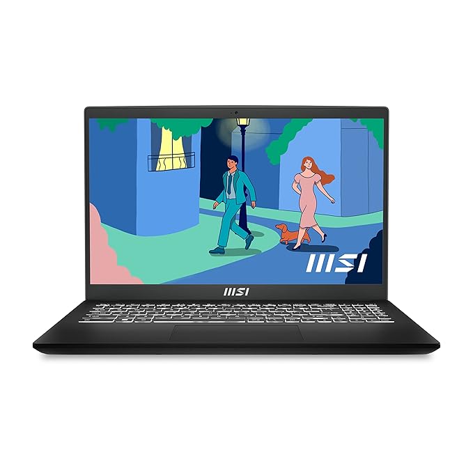 MSI Modern 15 B7M-427IN AMD Ryzen™ 5 7530U | 16GB LPDDR4 RAM | 512GB NVMe SSD | 15.6" FHD IPS | Windows 11 Home + Office 2021 | Wi-Fi 6E | White Backlit Keyboard | Classic Black