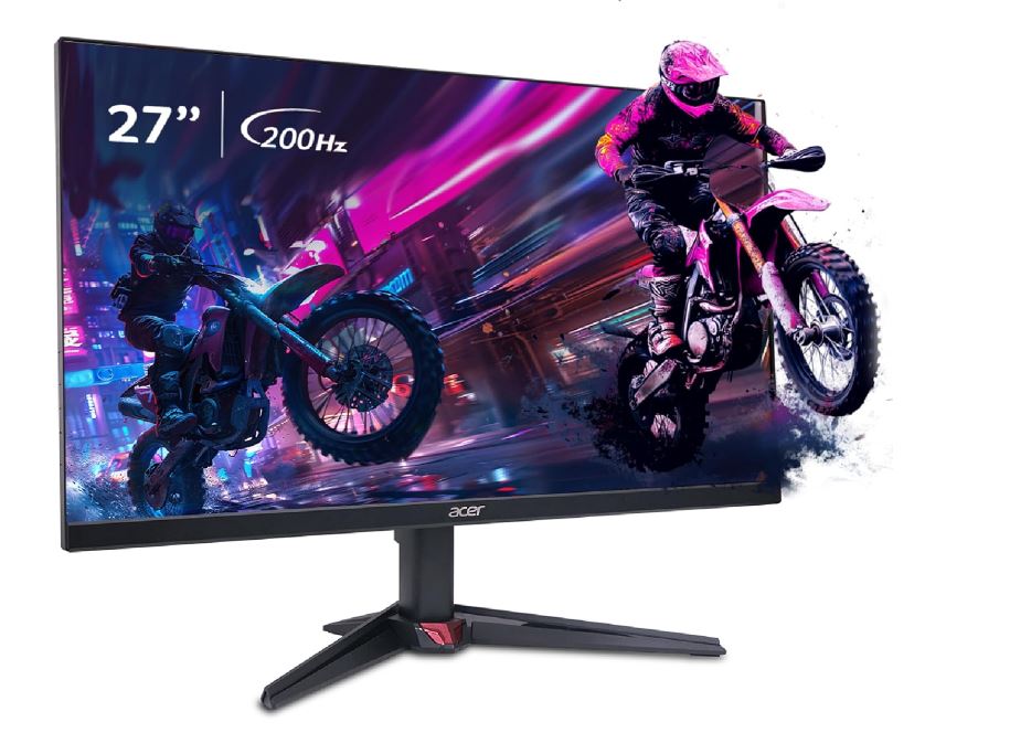 Acer Nitro VG270 X1 27 Inch IPS Full HD Backlit LED Gaming Monitor I 0.5 MS Response I 200Hz Refresh Rate I SRGB 99%, HDR 10 I 2xHDMI, 1xDP I Stereo Speakers I AMD FreeSync Premium I Eye Care (Black)