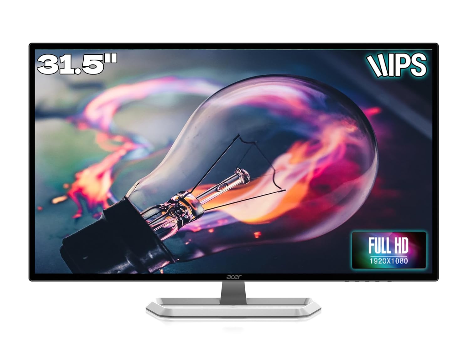 Acer EB321HQ – 31.5″ FHD IPS LED Monitor | HDMI & VGA | 300 nits Brightness, Flicker‑Free, Blue Light Filter