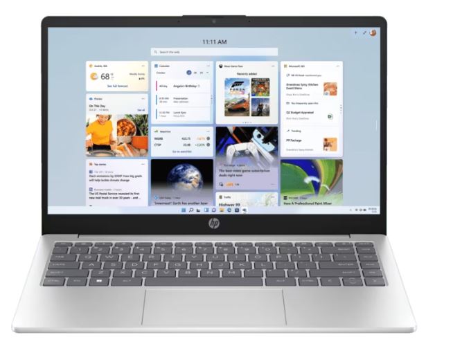 HP 14, 13th Gen Intel Core i3-1315U Laptop (8GB DDR4,512GB SSD) Anti-Glare, Micro-Edge, 14/35.6cm, FHD, Win11, M365 Basic(1yr),Office Home24, Silver,1.4kg, FHD Camera w/Privacy Shutter, ep0341TU