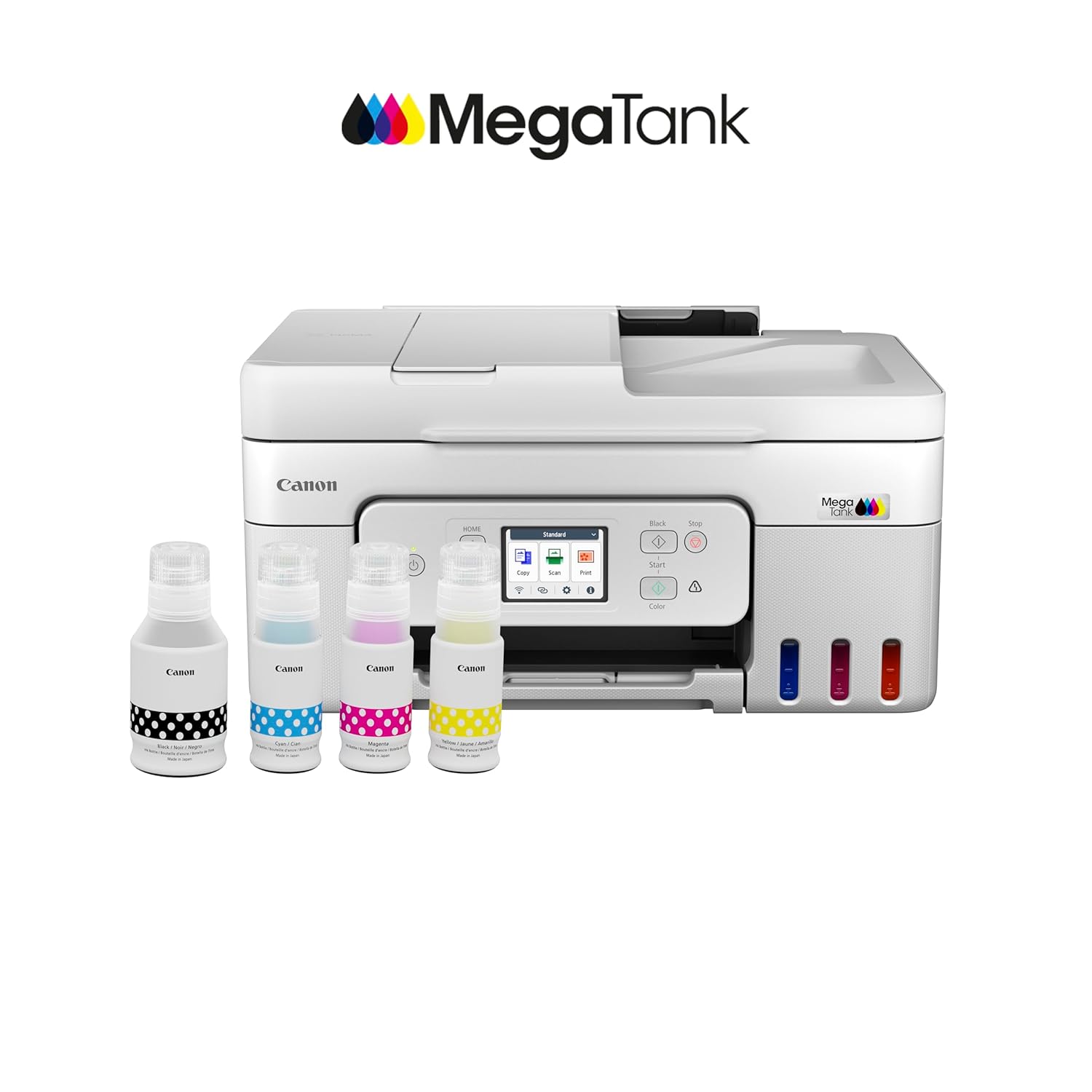 Canon PIXMA MegaTank G4780 All-in-one Inktank Colour Printer with Duplex and ADF for Home and Office | Wi-Fi | USB | Inkjet | 7.5 kg