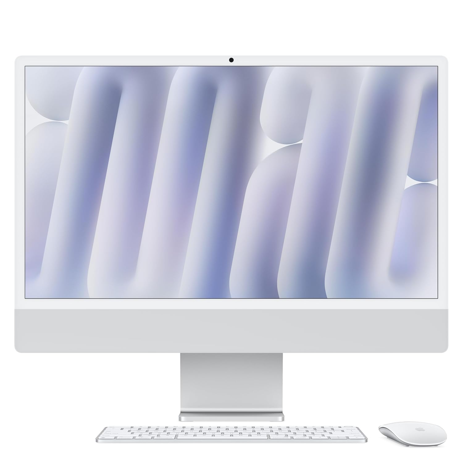 APPLE iMac All-in-One Desktop 24-inch | M3 Chip (10-core CPU, 10-core GPU) | 16GB Unified Memory | 512GB SSD | Silver MWUV3HN/A