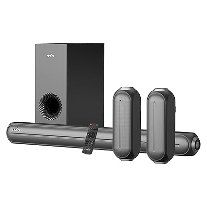 Artis SoundHub 510 5.1 CH 500W Bluetooth Soundbar with Wired Subwoofer & Satellite Speakers | HDMI | Optical | AUX | Coaxial | USB | 3 EQ Modes