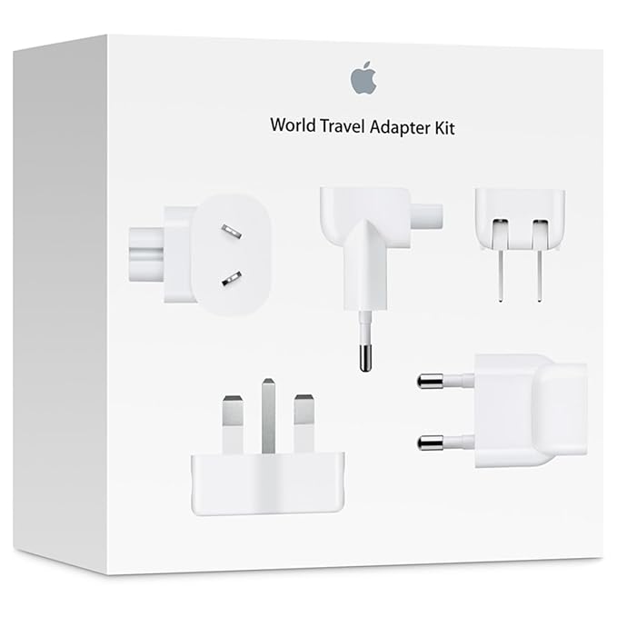 Apple MD837ZM/A | World Travel Adapter Kit | International Plug Set for Apple Devices