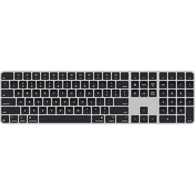 Apple Magic Keyboard with Touch ID & Numeric Keypad | MXK83HN/A | US English | Black Keys