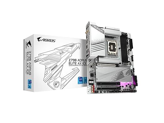 GIGABYTE Z790 AORUS Elite AX ICE (LGA 1700 | Intel | Z790 X | ATX | DDR5 | 4* M.2 | PCIe 5.0 | USB 3.2 Type-C | Wi-Fi 6E | 2.5GbE LAN | Q-Flash Plus | EZ-Latch Plus | Motherboard)