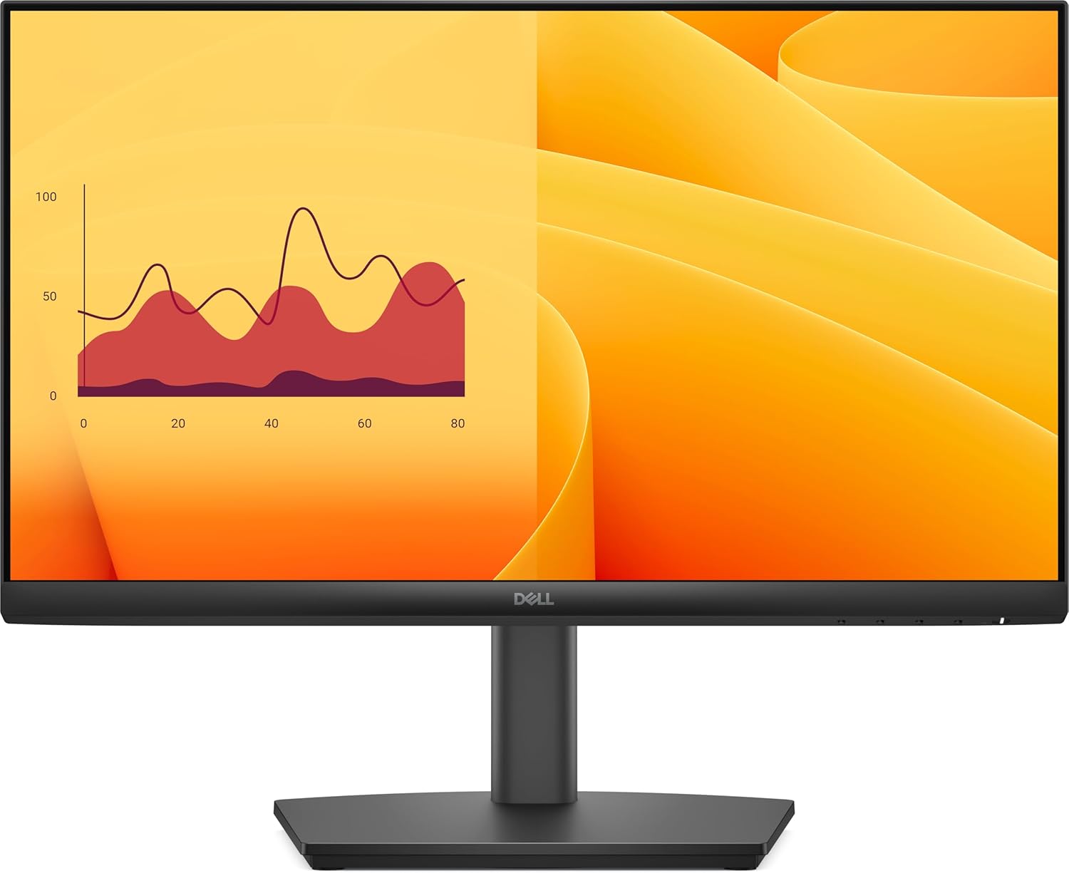 Dell E2225HSM 21.5 inch FHD Monitor | VA Panel|Dual Speakers|5ms| 100Hz Refresh| 3000:1 Contrast | 250 cd/m2 |Ports: 1 HDMI, 1 DP 1.2, 1 VGA|TÜV Rheinland 3-star Eye Comfort | Height Tilt Swivel Pivot