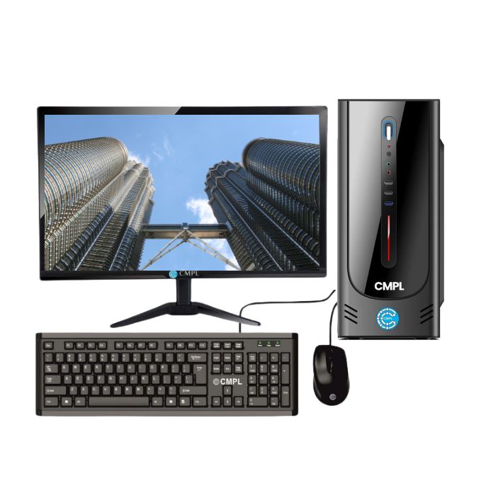 CMPL Silver i3-12100 |H610 | 16GB RAM | 512GB SSD | WIND11 PRO | TOWER | 19.5"INCH | 1-YEAR