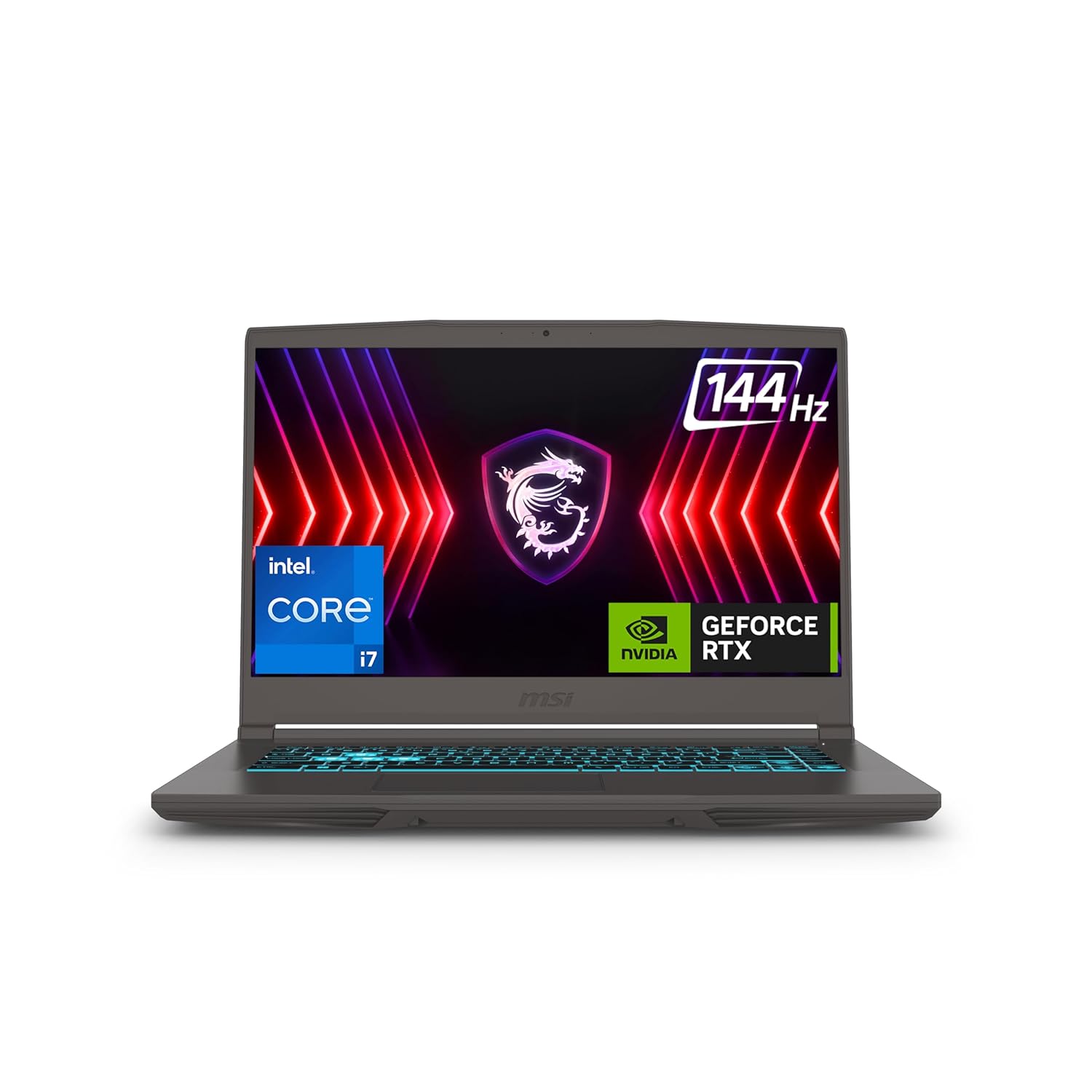 MSI Thin 15 Intel 12th Gen i7-12650H 40CM FHD 144Hz Gaming Laptop (16GB RAM/512GB NVMe SSD/RTX 3050 4GB/Windows 11/Office 2021/Cosmos Gray/1.86Kg) B12UC-2240IN