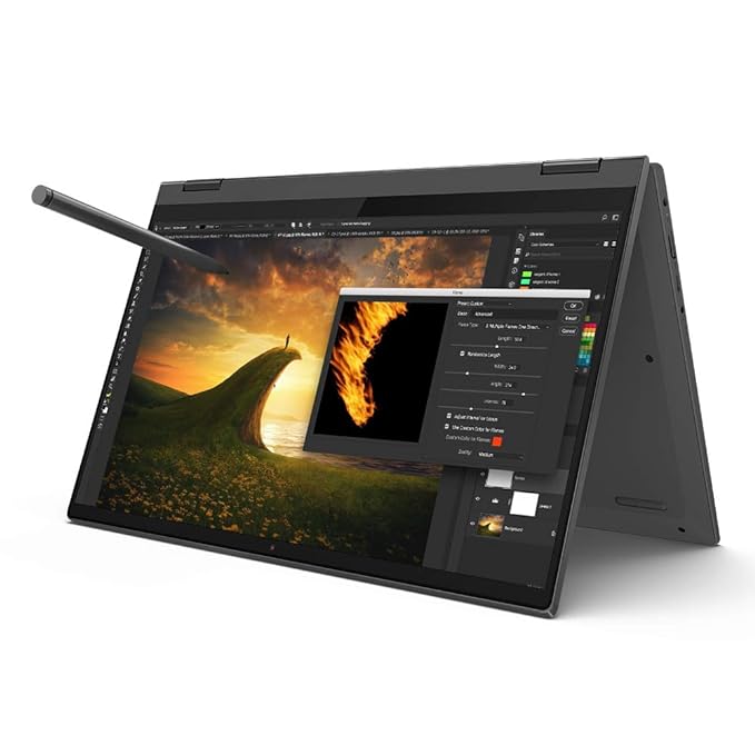 Lenovo IdeaPad Flex 5 11th Gen Intel Core i3 14" 250Nits FHD Convertible 2-in-1 Laptop (8GB/256GB SSD/W1564Office 2021/ Backlit/Fingerprint Reader/3Yr Warranty/Graphite Grey/1.5Kg), 82HS00VYIN
