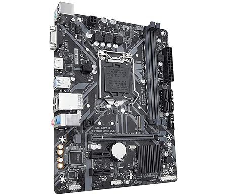 GIGABYTE H310M M.2 2.0 Ultra Durable Motherboard with 8118 Gaming LAN, PCIe Gen2 x2 M.2, HDMI 1.4, D-Sub Ports for Multiple Display