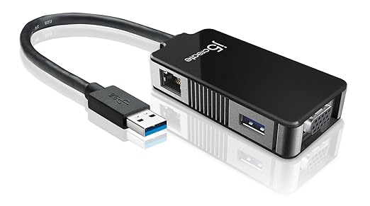 j5create USB 3.0 Multi-Adapter with VGA & Gigabit Ethernet – JUA370BE