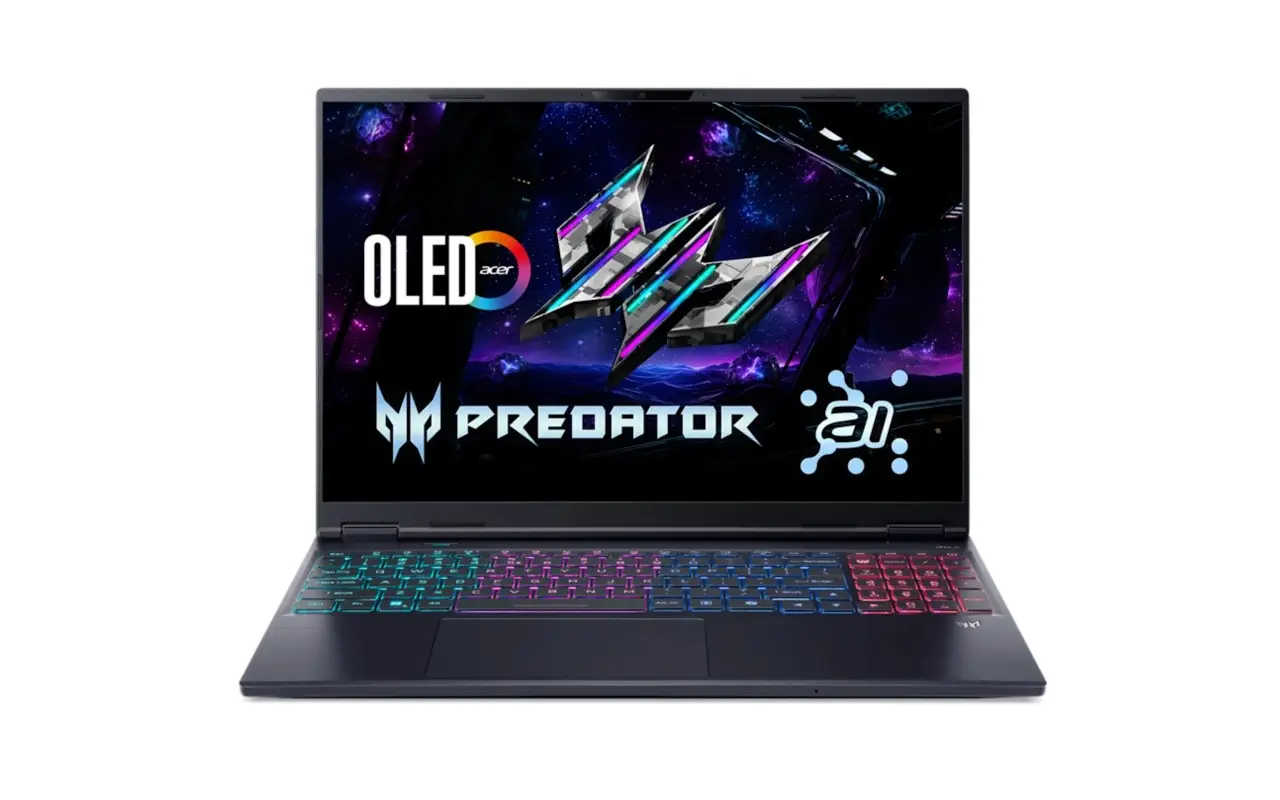 Acer Predator Helios Neo 16S AI Gaming Laptop | Intel Core Ultra 7 255HX | RTX 5050 8GB GDDR7 | 16GB RAM | 1TB SSD | 16" WQXGA OLED | Windows 11 Home | RGB Keyboard | Abyssal Black | PHN16S-71
