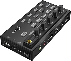 j5create JVA08 All-in-One Live Streaming Station | Quad HDMI Capture | Audio Mixer & Video Switcher