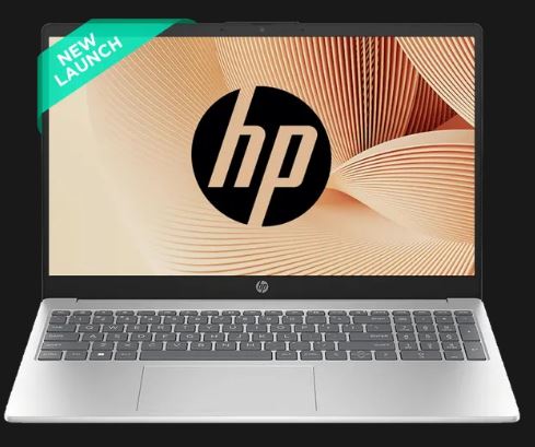 HP 15-fd0489TU Intel Core i3 13th Gen Laptop (8GB, 512GB SSD, Windows 11 Home, 15.6 inch Full HD Display, MS Office 2024, Natural Silver, 1.59 KG)