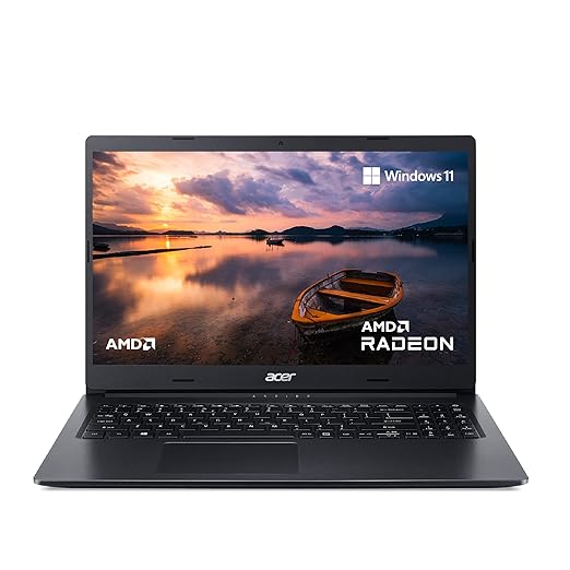 Acer Aspire 3 A315-23 Laptop | AMD Ryzen 3 3250U | 8GB RAM | 256GB SSD | Windows 11 Home | MS Office | 15.6" Full HD Display | 1.9kg