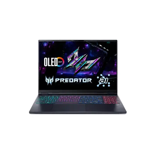 Acer Predator Helios Neo 16S | AI Gaming Laptop | Intel Core Ultra 7 255HX | RTX 5060 8GB GDDR7 | 16GB RAM | 1TB SSD | 16" WQXGA OLED | Windows 11 Home | Abyssal Black | PHN16S-71 | NH.QX9SI.001