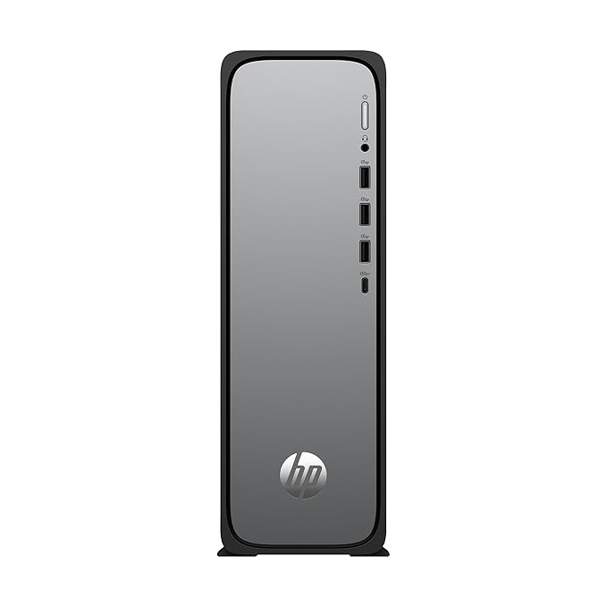 HP OmniDesk Slim, 13th Gen Intel Core i3-13100 (8GB DDR5, 512GB SSD), Win11, M365* Office 24, Meteor Silver, 3.8kg, Black Wired Keyboard, UHD Graphics, S03-0001in