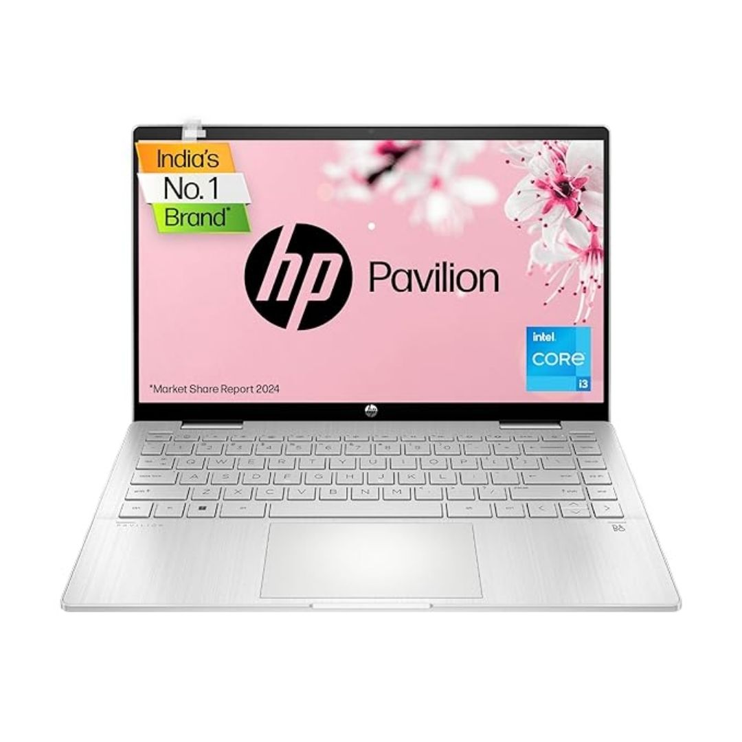 HP Pavilion x360 14-ek0137TU | 12th Gen Intel Core i3, 8GB RAM, 512GB SSD, 14-inch FHD Touchscreen 2-in-1 Laptop (Iris Xe, B&O, Win 11, MSO, Alexa Built-in)
