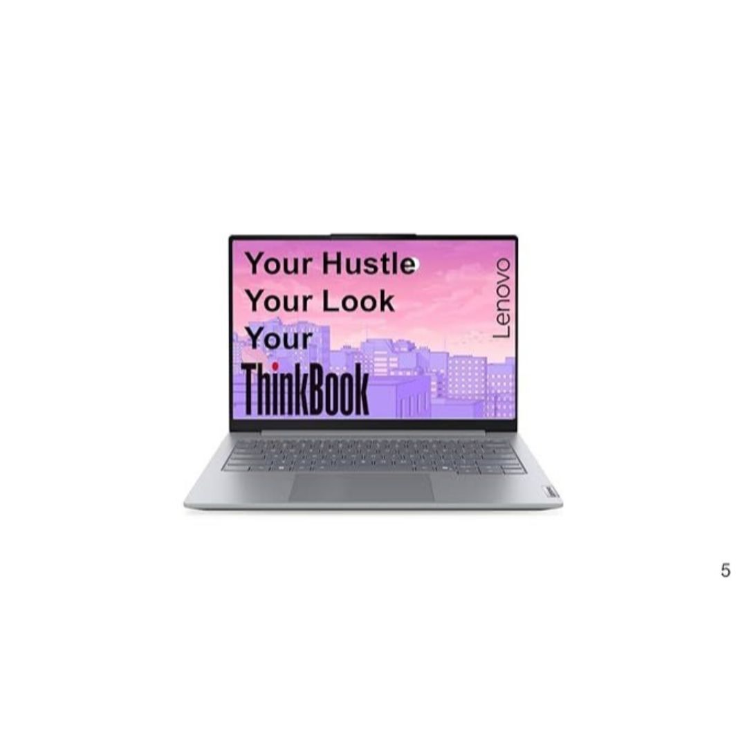 Lenovo ThinkBook 14 (21SGS00100) | Intel Core 5 210H (14th Gen) | 16GB RAM | 512GB SSD | 14" WUXGA IPS | DOS | Fingerprint | Arctic Grey | 3Y Warranty | 1.36 Kg