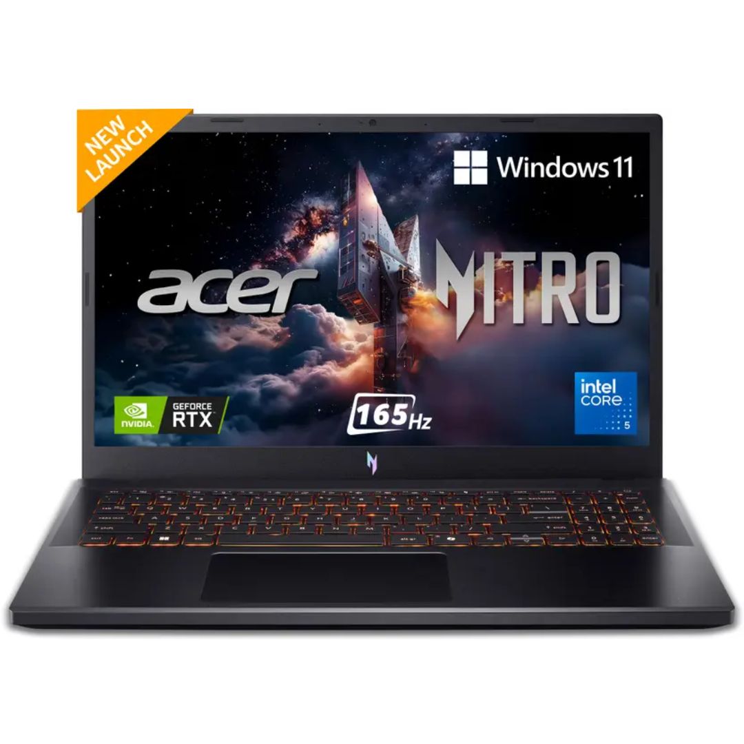 Acer Nitro V 15 (ANV15-52) | 13th Gen Intel Core i7-13620H | NVIDIA GeForce RTX 5060 8 GB GDDR6 | 16 GB RAM | 512 GB SSD | 15.6″ FHD 165 Hz | Windows 11 Home | Obsidian Black