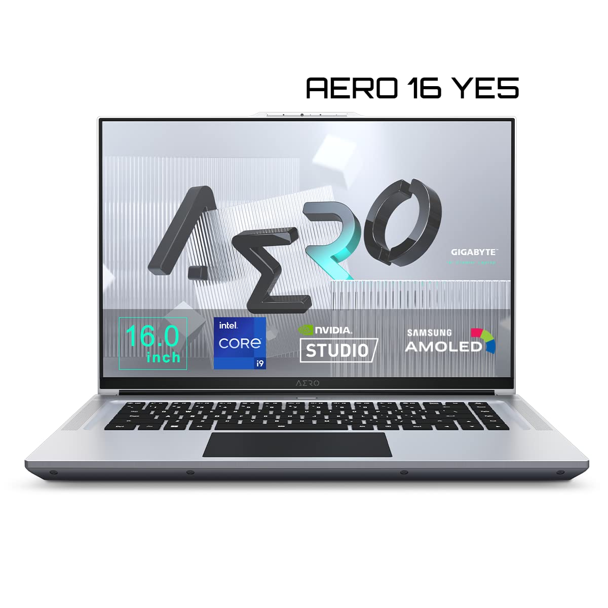 GIGABYTE AERO 16 YE5 (16″ UHD⁺ OLED, Intel i9-12900HK, RTX 3080 Ti, 32 GB DDR5, 1 TB SSD, Office 365, Silver)