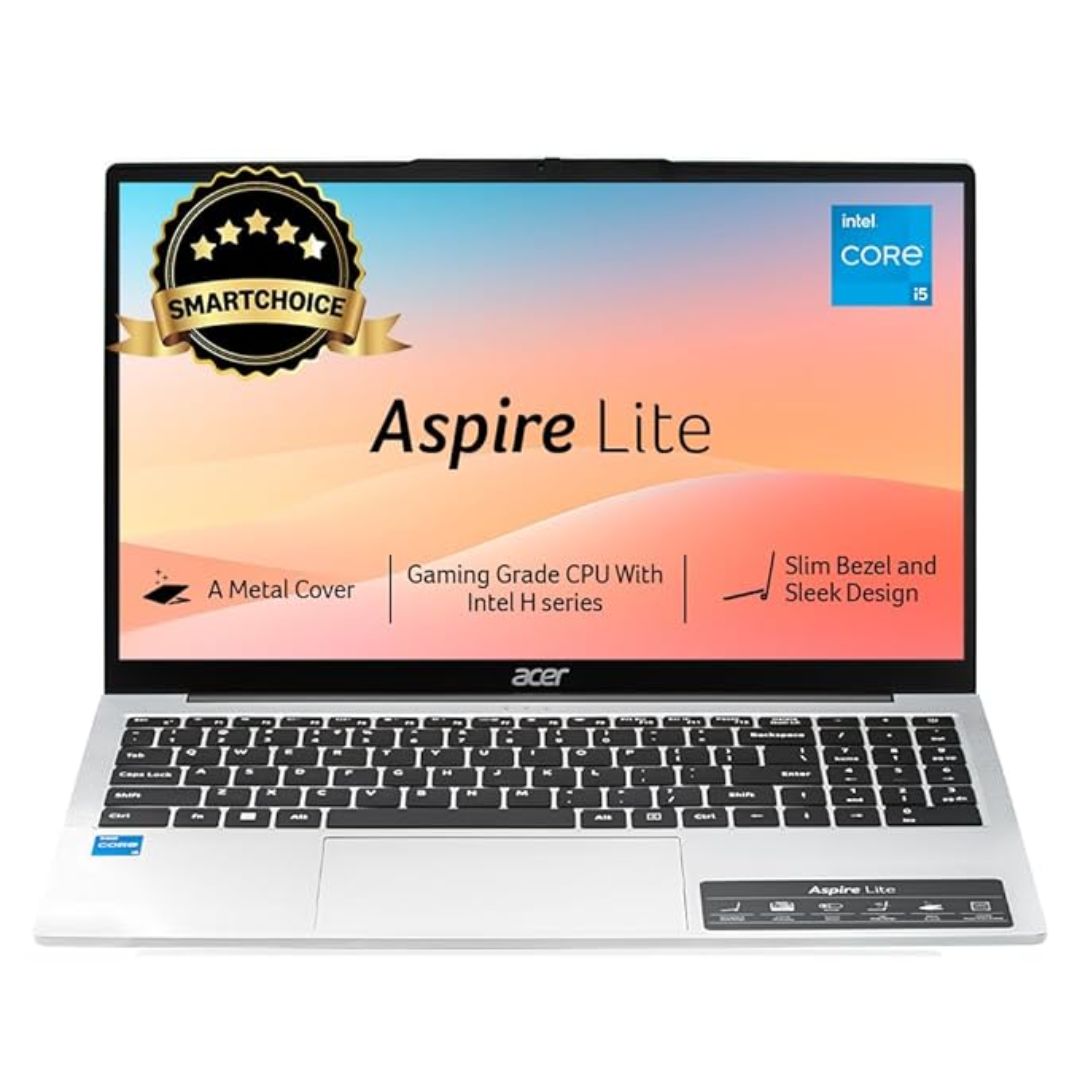 Acer Aspire Lite AL15-52H | Intel Core i5-12650H | 16GB RAM | 512GB SSD | Iris Xe Graphics | 15.6" FHD IPS | Windows 11 + MSO | Pure Silver